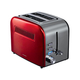 Toaster Heinner HTP-850RD, 2 rezini, rdeča / nerjaveče jeklo