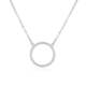 Beneto Bleščeča srebrna ogrlica s cirkoni AGS1169 / 47 srebro 925/1000