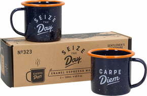 Gentlemen's Hardeware Set emajliranih skodelic za espresso - Carpe Diem - 1 set
