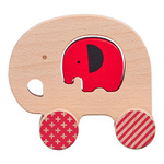 Petit collage Slon in slon na kolesih