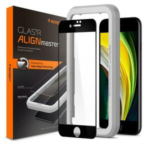Zaščitno Kaljeno Steklo za telefon iPhone 7/8/SE 2020/2022 Spigen Black