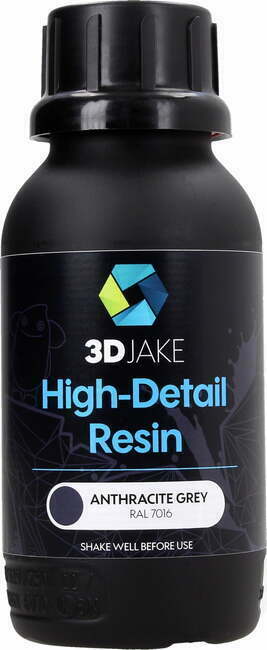 3DJAKE Resin 8K High-Detail antracit siva - 500 g