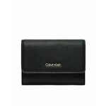 Calvin Klein Majhna ženska denarnica Ck Must Trifold Sm K60K607251 Črna