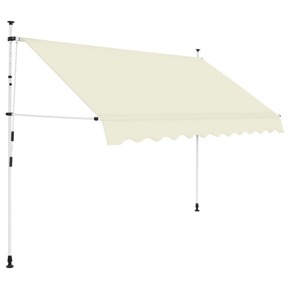 Shumee Ročno zložljiva tenda 250 cm krem