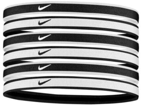 Komplet športnih pasov Nike bela barva - bela. Pas iz kolekcije Nike. Model izdelan iz vzorčaste pletenine.
