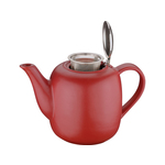 KUCHENPROFI čajnik s filtrom London, 1,5 l, rdeč, keramika