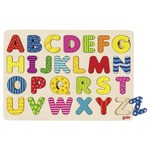 Lesena sestavljanka abeceda