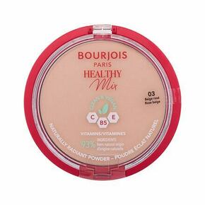 Bourjois Paris Healthy Mix Clean &amp; Vegan Naturally Radiant Powder osvetljevalni puder 10 g odtenek 03 Rose Beige