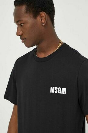 Bombažna kratka majica MSGM moški