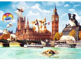 Trefl Crazy City - sestavljanka Psi v Londonu