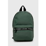 Nahrbtnik Tommy Jeans moški, zelena barva - zelena. Nahrbtnik iz kolekcije Tommy Jeans. Model izdelan iz tekstilnega materiala. Lahek in udoben model, idealen za vsakodnevno nošenje.