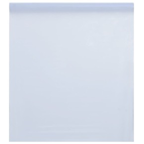 Vidaxl Folija za okna statična matirana prozorna bela 45x1000 cm PVC