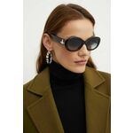 Sončna očala Vivienne Westwood ženska, črna barva, VW505100153 - črna. Sončna očala iz kolekcije Vivienne Westwood. Model s toniranimi stekli in okvirji iz plastike. Ima filter UV 400.