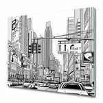 tulup.si Steklena podloga za rezanje Streets of new york 60x52 cm