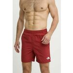 Kopalne kratke hlače The North Face rdeča barva, NF0A5IG5POJ1 - rdeča. Kopalne kratke hlače iz kolekcije The North Face, izdelane iz gladke tkanine.