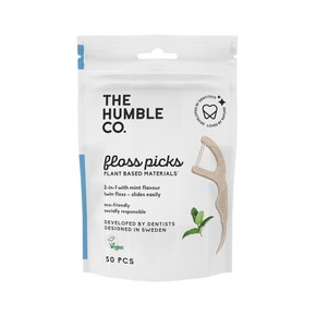 The Humble Co. Floss Picks dentalni zobotrebci Mint 50 kos