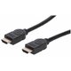 Manhattan Kabel - HDMI v HDMI (dinamični HDR, eARC, 3D, 8K@60Hz, VRR, QMS, pasovna širina 48 Gbps, 1 m, črna)