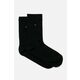 Tommy Hilfiger nogavice (2-pack) - črna. Dolge nogavice iz zbirke Tommy Hilfiger. Model iz elastičnega, gladkega materiala. Vključena sta dva para