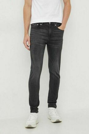 Kavbojke Calvin Klein Jeans moški - črna. Kavbojke iz kolekcije Calvin Klein Jeans skinny kroja