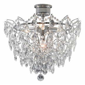Stropna svetilka v srebrni barvi Markslöjd Rosendal Luxy
