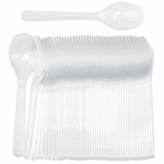Miramarket Transparentna čajna žlička 12,5 cm Superior 50 kosov