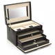 Friedrich Lederwaren Škatla za nakit črna / bež Jolie 23254-20