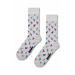 Nogavice Happy Socks Flamingo Sock siva barva - siva. Nogavice iz kolekcije Happy Socks. Model izdelan iz elastičnega, vzorčastega materiala.