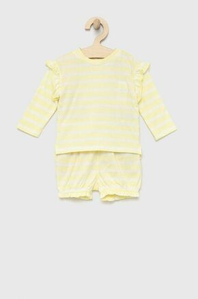 GAP bombaž set za otroke - rumena. Nastaviti otroška oblačila iz zbirke GAP. Model narejen iz tkanine z vzorcem.