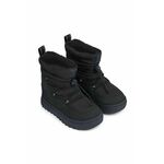 Zimska obutev Liewood črna barva - črna. Zimski čevlji iz kolekcije Liewood. Podloženi model izdelan iz tekstilnega materiala.