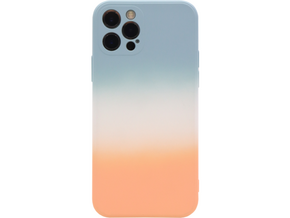 Chameleon Apple iPhone 12 Pro - Gumiran ovitek (TPUP) - Ombre - mint-oranžen