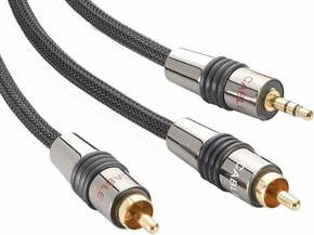 Eagle Cable Deluxe II 3.5mm Jack Male to 2x RCA Male 0