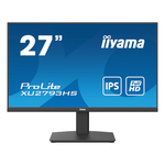 Iiyama ProLite XU2793HS-B5 monitor, IPS, 27", 16:9, 1920x1080, 75Hz, HDMI, Display port