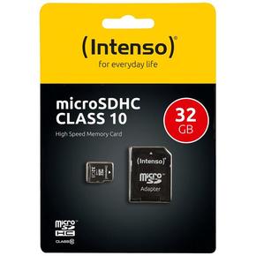 TF MicroSDHC 32GB Intenso C10 inkl.SD Adapter