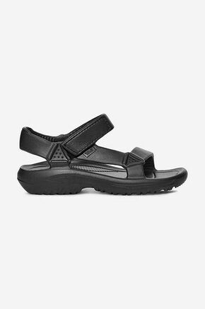 Otroški sandali Teva Hurricane Drift črna barva - črna. Otroški sandali iz kolekcije Teva. Model je izdelan iz sintetičnega materiala. Model z Velcro zapenjanjem omogoča individualno prileganje stopalu.