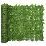 Balkonsko platno z zelenim listjem 600x100 cm