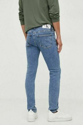 Kavbojke Calvin Klein Jeans moški - modra. Kavbojke iz kolekcije Calvin Klein Jeans skinny kroja
