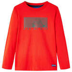 vidaXL Otroška majica z dolgimi rokavi rdeča 116