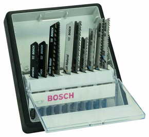 Bosch 10-delni komplet listov za vbodne žage Robust Line Top Expert