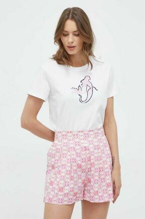 Bombažna kratka majica Pinko ženski