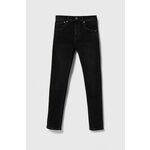 Otroške kavbojke Pepe Jeans Finly - črna. Otroške kavbojke iz kolekcije Pepe Jeans skinny kroja, z nizkim pasom. Model izdelan iz elastičnega denima. Izjemno udobna tkanina z visoko vsebnostjo bombaža.