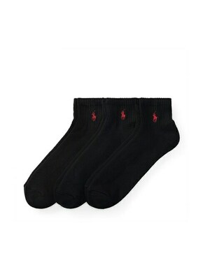 Polo Ralph Lauren nogavice (3-Pack) - črna. Nogavice iz kolekcije Polo Ralph Lauren. Model izdelan iz elastičnega