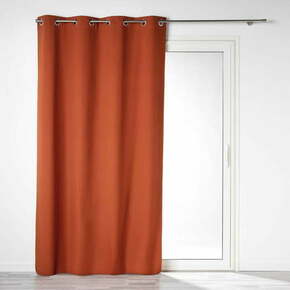 Opečnato oranžna zavesa zatemnitvena iz mikrovlaken 140x260 cm Obscure – douceur d'intérieur