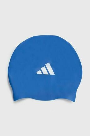 Plavalna kapa adidas Performance - modra. Plavalna kapa iz kolekcije adidas Performance. Model izdelan iz silikona.