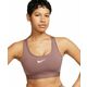 Nike Swoosh Padded Women's Bra, Medium Support, Smokey Mauve/White - XS