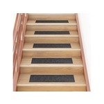 VIDAXL Samolepilne preproge za stopnice 15 kosov 76x20 cm sive