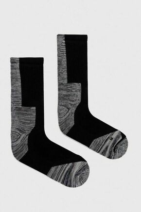Nogavice On-running Explorer Merino - črna. Dolge nogavice iz kolekcije On-running. Model izdelan iz materiala z merino volno