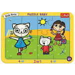 WEBHIDDENBRAND TREFL Baby puzzle Kicia Kocia: Happy Kitten 2v1, 10 kosov