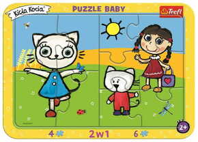 WEBHIDDENBRAND TREFL Baby puzzle Kicia Kocia: Happy Kitten 2v1