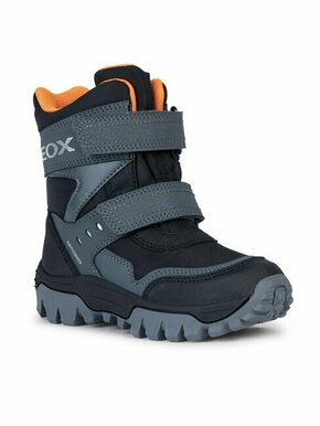 Otroški zimski škornji Geox J36FRC 0FUCE J HIMALAYA B ABX črna barva - črna. Zimski čevlji iz kolekcije Geox. Podloženi model izdelan iz kombinacije ekološkega usnja