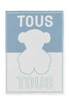 Otroška odeja Tous - modra. Odeja iz kolekcije Tous. Model je izdelan iz bombažnega materiala.